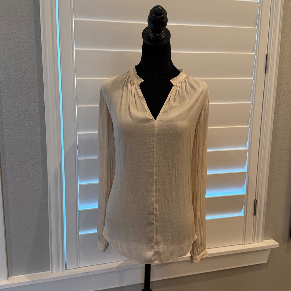GAP Beige Long Sleeve Top
